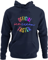 Φούτερ με κουκούλα - Official Ice Cream Taster - Color Thumbnail Navy Blue