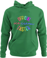 Φούτερ με κουκούλα - Official Ice Cream Taster - Color Thumbnail Kelly Green