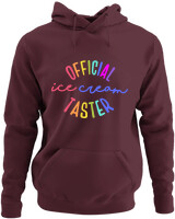 Φούτερ με κουκούλα - Official Ice Cream Taster - Color Thumbnail Marron