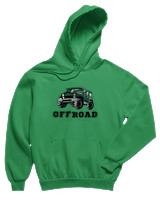 Φούτερ με κουκούλα Παιδικό - Offroad - Color Thumbnail Πράσινο