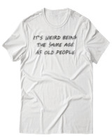 T-Shirt Αντρικό - Old People - Color Thumbnail Άσπρο