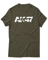 T-Shirt Αντρικό - Old School Ak47 - Color Thumbnail Χακί