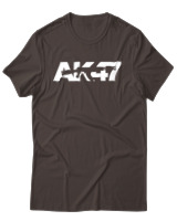 T-Shirt Αντρικό - Old School Ak47 - Color Thumbnail Καφέ