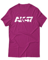 T-Shirt Αντρικό - Old School Ak47 - Color Thumbnail Φουξια