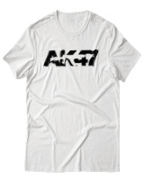 T-Shirt Αντρικό - Old School Ak47 - Color Thumbnail Άσπρο