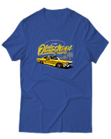 T-Shirt Αντρικό - Oldschool - Color Thumbnail Μπλε Ρουά