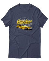 T-Shirt Αντρικό - Oldschool - Color Thumbnail Μπλε Γκρι