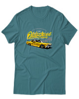 T-Shirt Αντρικό - Oldschool - Color Thumbnail Μπλε Πράσινο