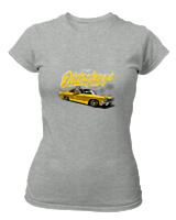 T-Shirt Στενή Γραμμή Γυναικείο - Oldschool - Color Thumbnail Γκρι Μελανζέ
