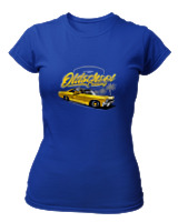 T-Shirt Στενή Γραμμή Γυναικείο - Oldschool - Color Thumbnail Μπλε Ρουά