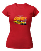 T-Shirt Στενή Γραμμή Γυναικείο - Oldschool - Color Thumbnail Κόκκινο