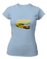 T-Shirt Στενή Γραμμή Γυναικείο - Oldschool - Color Thumbnail Γαλάζιο