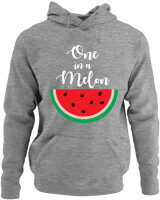 Φούτερ με κουκούλα - One In A Melon - Color Thumbnail Γκρι Μελανζέ