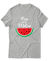 T-Shirt Unisex - One In A Melon - Color Thumbnail Γκρι Μελανζέ