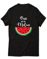 T-Shirt Unisex - One In A Melon - Color Thumbnail Μαύρο