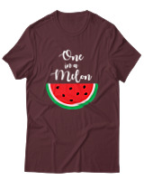 T-Shirt Unisex - One In A Melon - Color Thumbnail Μπορντό