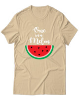 T-Shirt Unisex - One In A Melon - Color Thumbnail Μπεζ