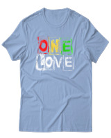 T-Shirt Αντρικό - One Love - Color Thumbnail Γαλάζιο