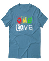 T-Shirt Αντρικό - One Love - Color Thumbnail Τιρκουάζ