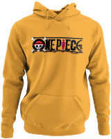 Φούτερ με κουκούλα - One Piece Black Logo Edition - Color Thumbnail Κίτρινο Χρυσό