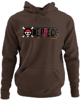 Φούτερ με κουκούλα - One Piece Black Logo Edition - Color Thumbnail Καφέ