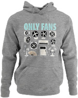 Φούτερ με κουκούλα - Only Fans - Color Thumbnail Γκρι Μελανζέ