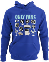 Φούτερ με κουκούλα - Only Fans - Color Thumbnail Μπλε Ρουά