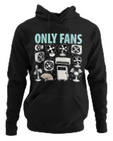 Φούτερ με κουκούλα - Only Fans - Color Thumbnail Μαύρο