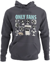 Φούτερ με κουκούλα - Only Fans - Color Thumbnail Ανθρακί
