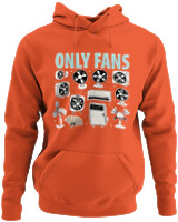 Φούτερ με κουκούλα - Only Fans - Color Thumbnail Orange
