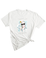 T-Shirt Woman Fashion Γυναικείο - Oops Beautiful - Color Thumbnail WHITE
