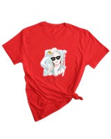 T-Shirt Woman Fashion Γυναικείο - Oops Beautiful - Color Thumbnail RED