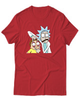 T-Shirt Αντρικό - Open Your Eyes Morty - Color Thumbnail Κόκκινο