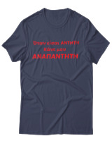 T-Shirt Unisex - Όταν Είσαι Άντητη Κάνε Μου Αναπάντητη - Color Thumbnail Μπλε Γκρι