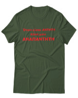 T-Shirt Unisex - Όταν Είσαι Άντητη Κάνε Μου Αναπάντητη - Color Thumbnail Κυπαρισσί
