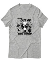 T-Shirt Αντρικό - Out Of This World - Color Thumbnail Γκρι Μελανζέ