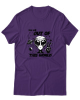 T-Shirt Αντρικό - Out Of This World - Color Thumbnail Σκούρο Μωβ