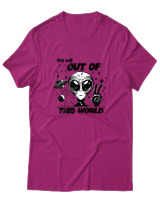 T-Shirt Αντρικό - Out Of This World - Color Thumbnail Φουξια