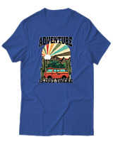 T-Shirt Αντρικό - Out There - Color Thumbnail Μπλε Ρουά