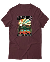 T-Shirt Αντρικό - Out There - Color Thumbnail Μπορντό
