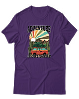 T-Shirt Αντρικό - Out There - Color Thumbnail Σκούρο Μωβ