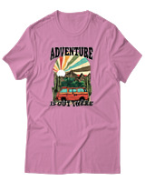 T-Shirt Αντρικό - Out There - Color Thumbnail Ροζ