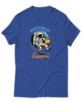 T-Shirt Αντρικό - Outer Space - Color Thumbnail Μπλε Ρουά