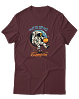 T-Shirt Αντρικό - Outer Space - Color Thumbnail Μπορντό