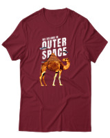 T-Shirt Αντρικό - Outer Space - Color Thumbnail Σκούρο Κόκκινο