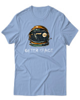 T-Shirt Αντρικό - Outer Space - Color Thumbnail Γαλάζιο