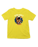 T-Shirt  Παιδικό - Outer World - Color Thumbnail Κίτρινο