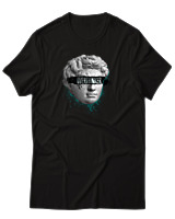 T-Shirt Αντρικό - Overthinker - Color Thumbnail Μαύρο