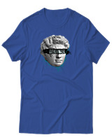 T-Shirt Αντρικό - Overthinker - Color Thumbnail Μπλε Ρουά