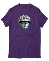T-Shirt Αντρικό - Overthinker - Color Thumbnail Σκούρο Μωβ